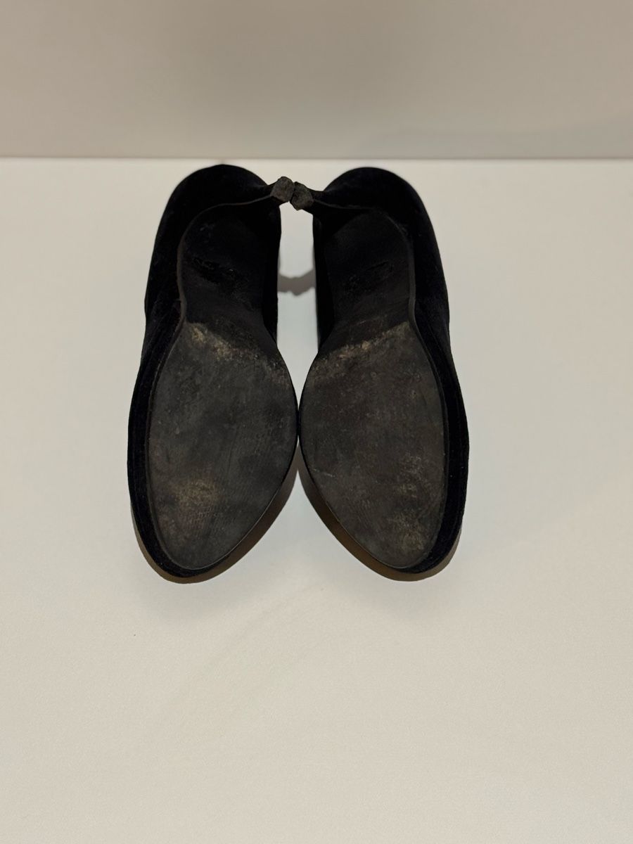 Damenschuhe: Schwarze Plateau Pumps, Wildlederoptik – Gebraucht aus Glattpark von Kleider_shop 1