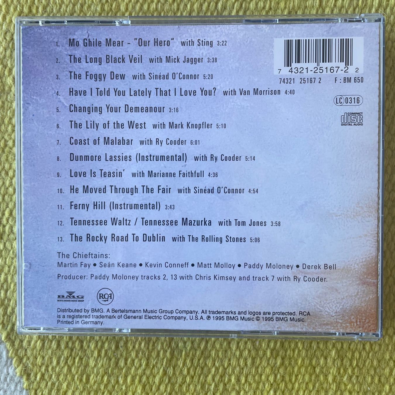 CD: THE CHIEFTAINS-THE LONG BLACK VEIL – Usato da Rorschacherberg venduto da CD-Roli 1