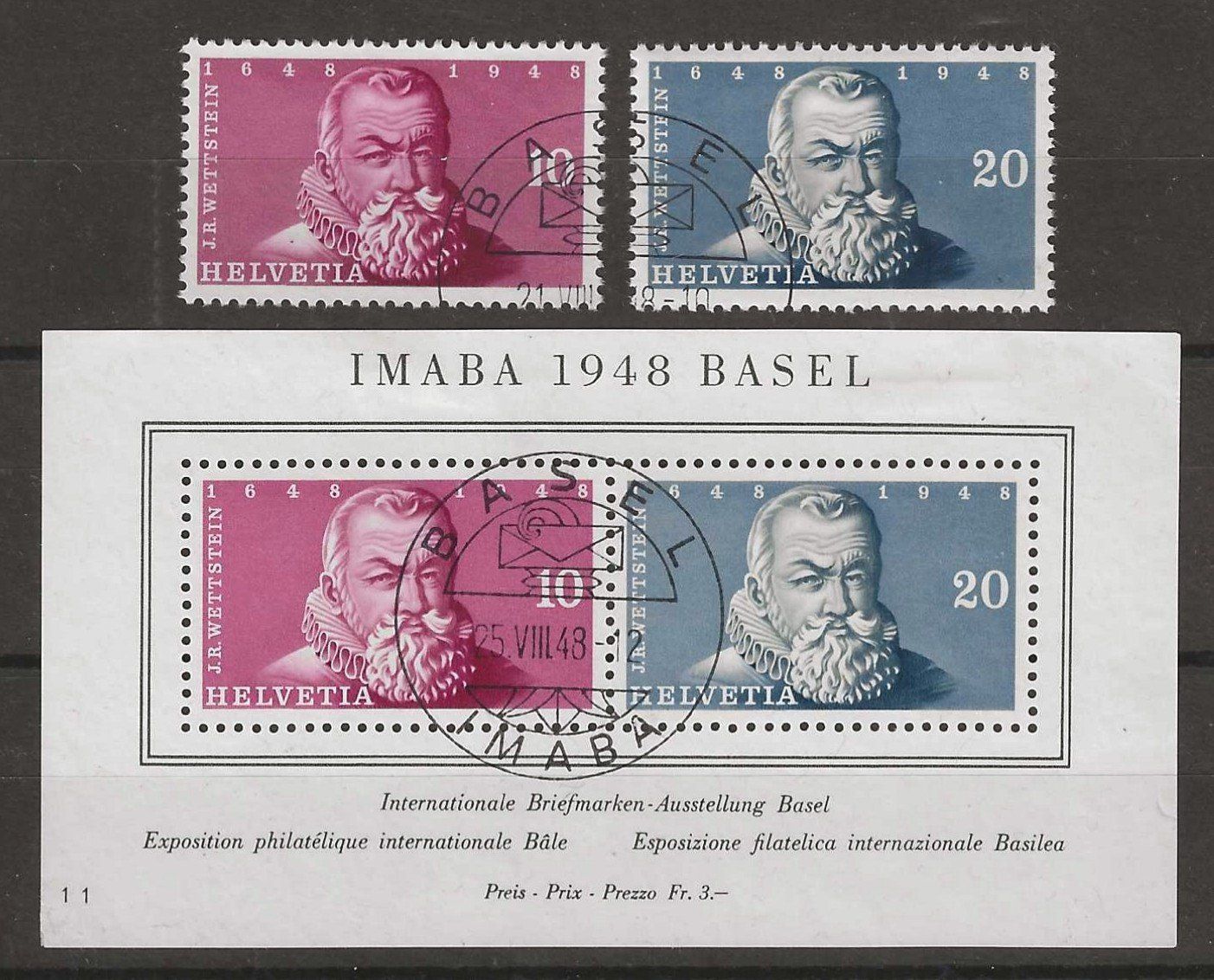 Tutti i francobolli: 1948 : Imaba Block + Einzelwerte: KP 160.-- – Usato da Gümligen venduto da Geniusbuy