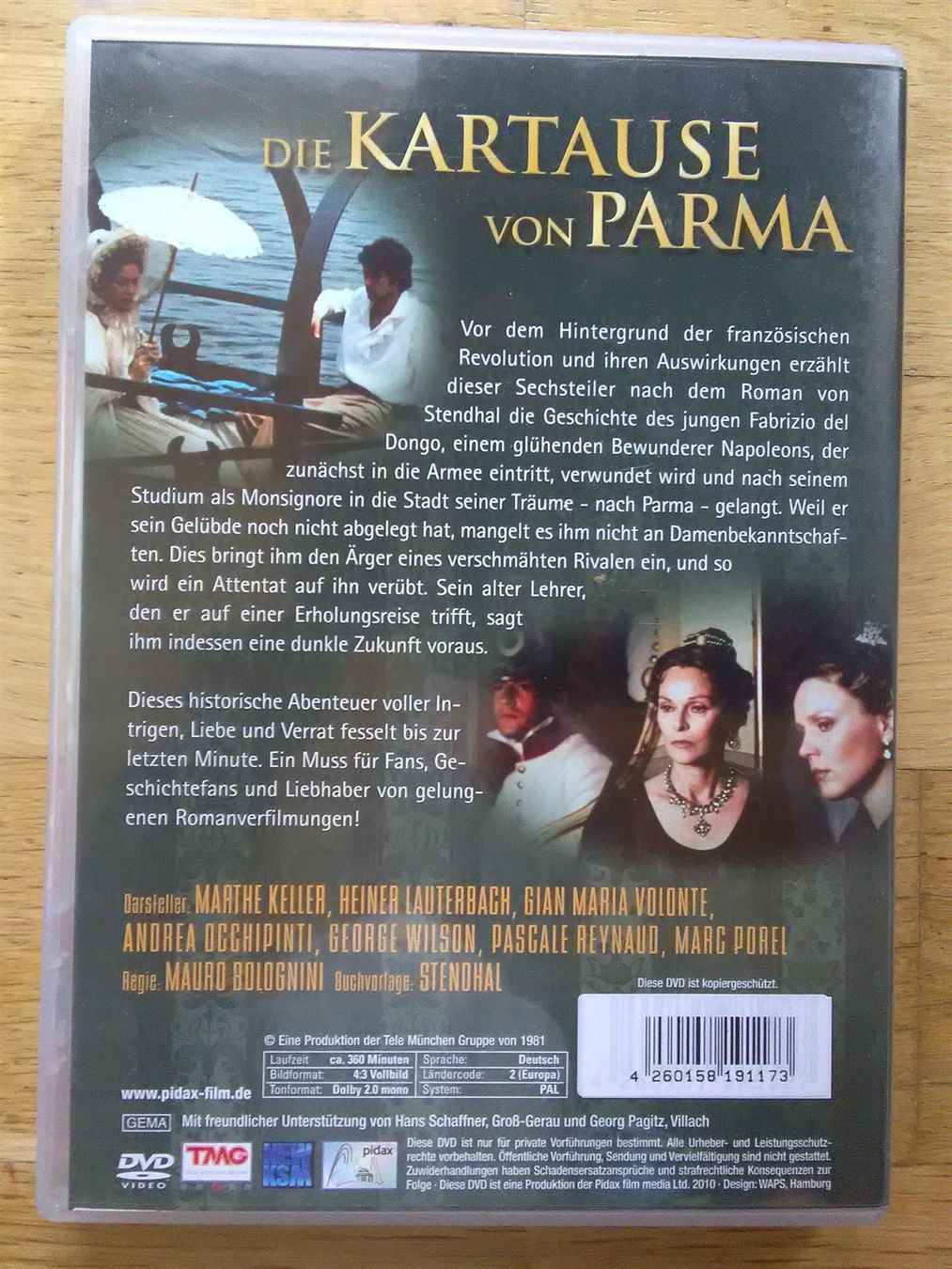 Alle DVDs: Die Karthause von Parma              > 6'Teiler (3-DVD's) < – Gebraucht aus St. Gallen von elk2021 4