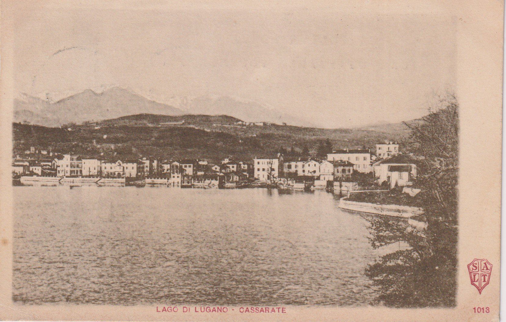 Cartoline postali: AK Cassarate, Lago di Lugano 1902. – Usato da Riva San Vitale venduto da MAR-NAPO