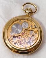 CATOREX skelettiertes Uhrwerk 49mm Taschenuhr swiss made Uhr