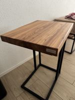 Beistelltisch Holz Metall Gestell Landscap guter Zustand