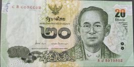 Thailand 20 Baht 2013