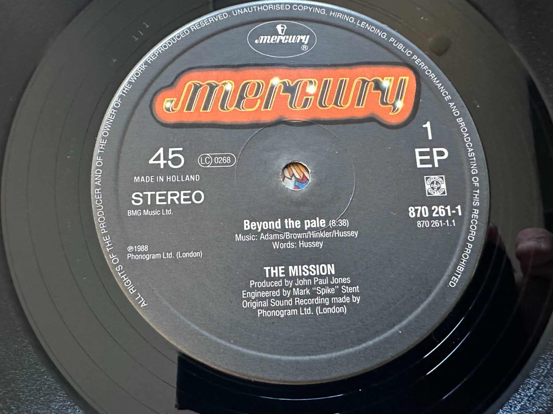 Dischi in vinile: THE MISSION 12 BEYOND THE PALE – Usato da Sion venduto da jaipur1401 2