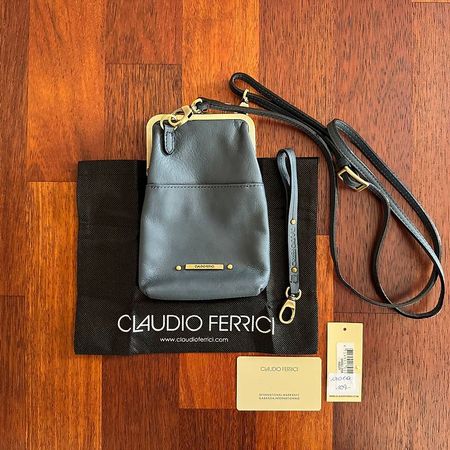 Claudio Ferrici Handytasche - blau - Neu