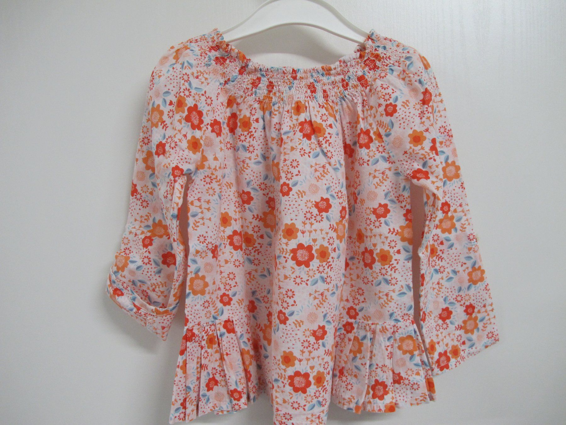Camicette, T-shirt & Top: Bluse / Krempelbluse Gr. 98/104 von Vertbaudet – Usato da Rheinfelden venduto da zwitschi_09 1