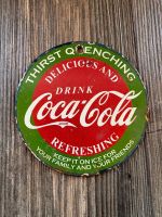 Emblem emailliert COCA-COLA rund 13cm Deko