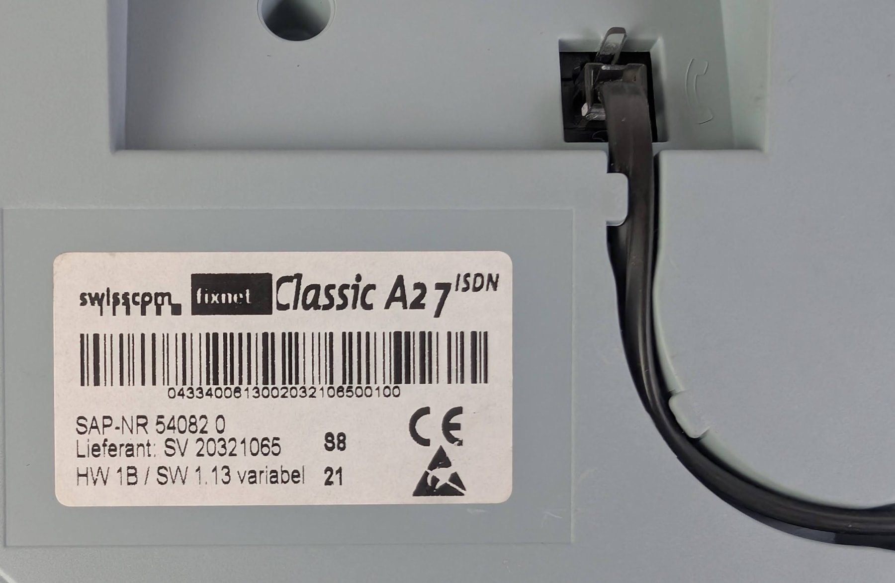 Swisscom Telefoni: Swisscom Classic A27 ISDN Telefon – Usato da Zürich venduto da axolottchen 5
