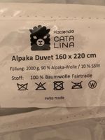 Alpaka Duvet 160x220, Füllung 2000g aus CH Alpaka
