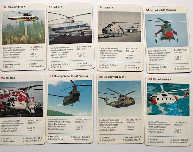 Giochi: Quartett Hubschrauber Art.Nr. 631 6771 – Usato da Zürich venduto da gigimai67 2