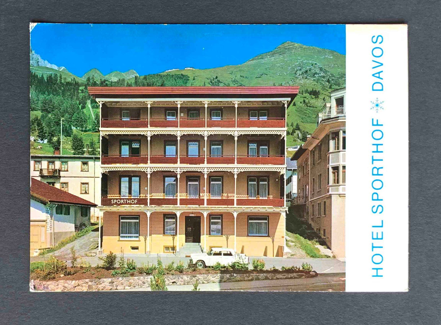 Cartoline postali: AK Hotel Sporthof Davos – Usato da Goldau venduto da artelier1