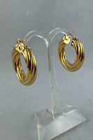 Ohrringe / Creolen in 750 Gold / 18 Karat