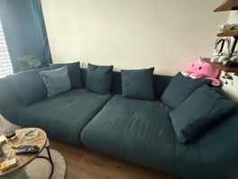 Grosses Sofa dunkelgrün  gebrauchter Zustand i.O, N.P.1950.-