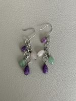 Boho Multi-gemstone Dangle Earrings Edelstein-Ohrringe