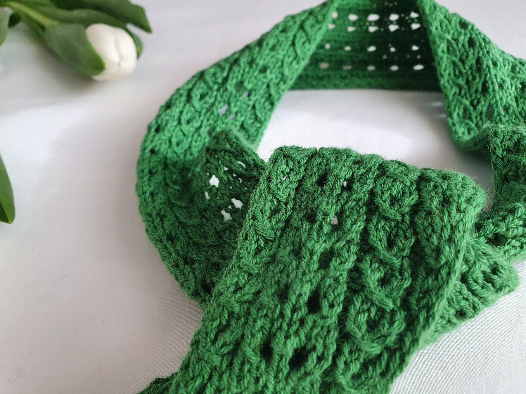 Foulard & Sciarpe: Mini scarf, Strickschal, Handgestrickt, Unikat, Geschenk – Nuovo e nell'imballaggio originale da Neunkirch venduto da Sandramay 1