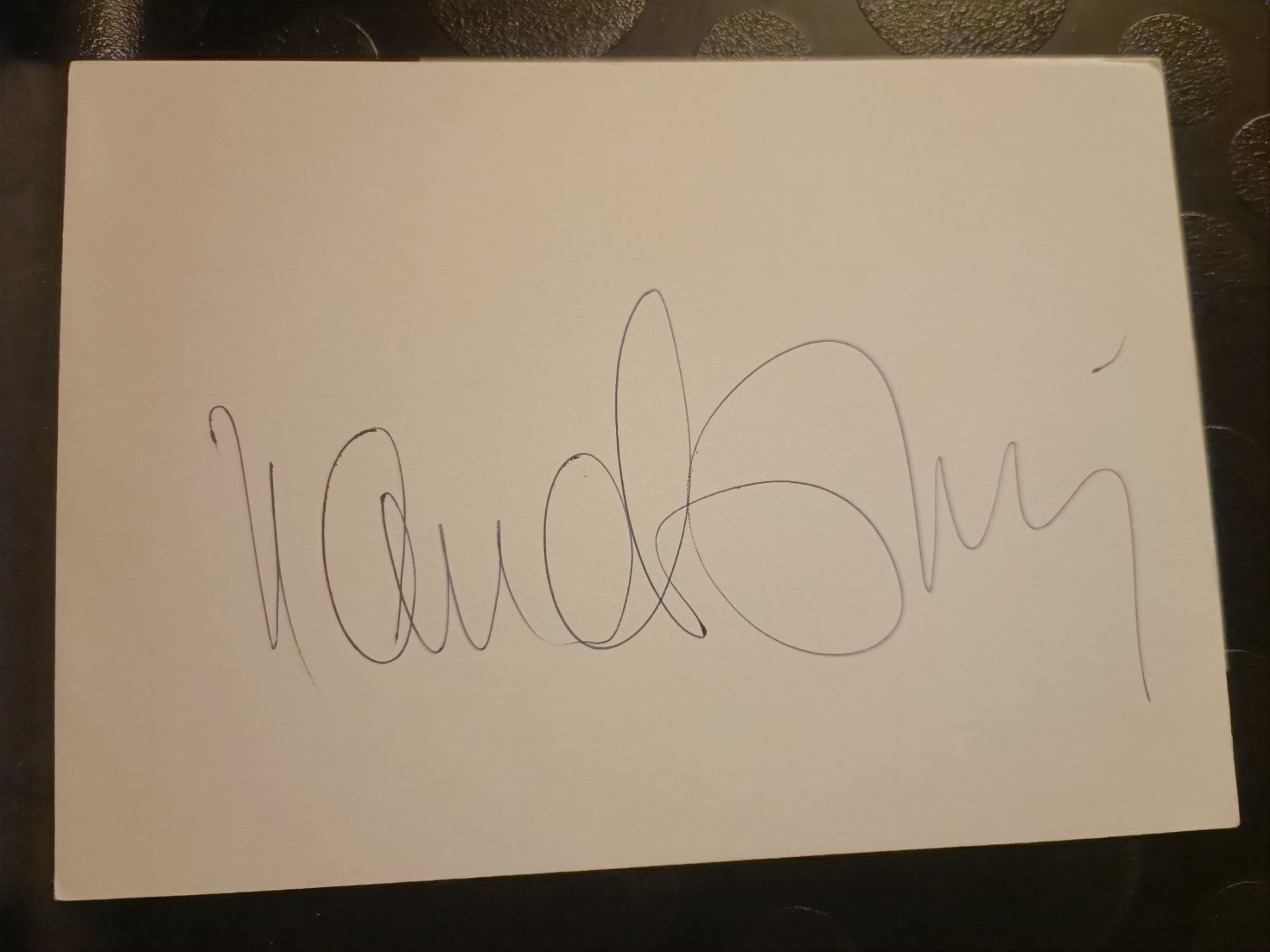 Autografi: Nana Mouskouri - persönlich gesammelt – Usato da Menziken venduto da Artographs