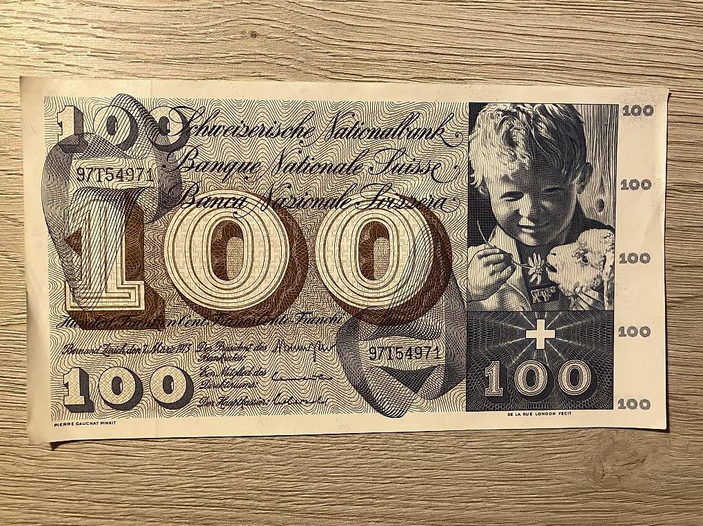 Billets de banque: 5 x 100er Schweizer Banknoten – D'occasion à Ellikon an der Thur par Hechtli 2