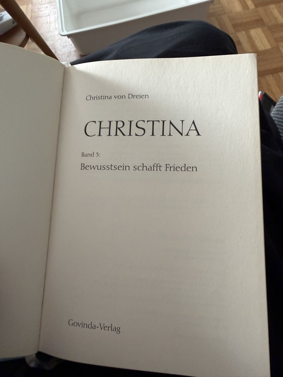 Bücher: Christina - Bewusstsein schafft Frieden – Gebraucht aus Aarau von Tam6 2