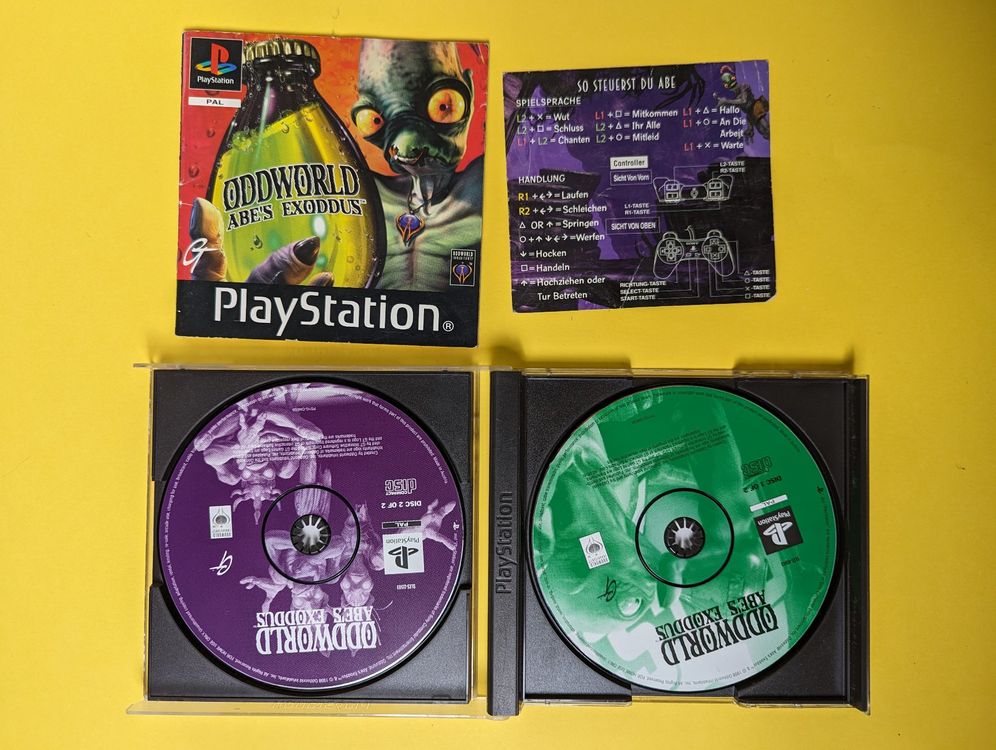 Oddworld: L'Exode D'Abe - PS1 - Complet (boîte, Notice) - PAL - Très Bon état