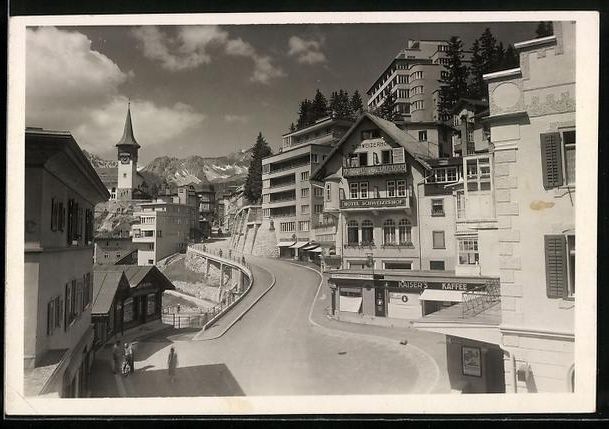 Cartoline postali: Arosa-Dorf, Hotel Schweizerhof, Wegparti – Usato da Berlin venduto da bartko-reher