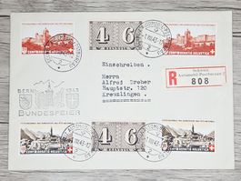 CL01 Enveloppe + Timbre Suisse 1943