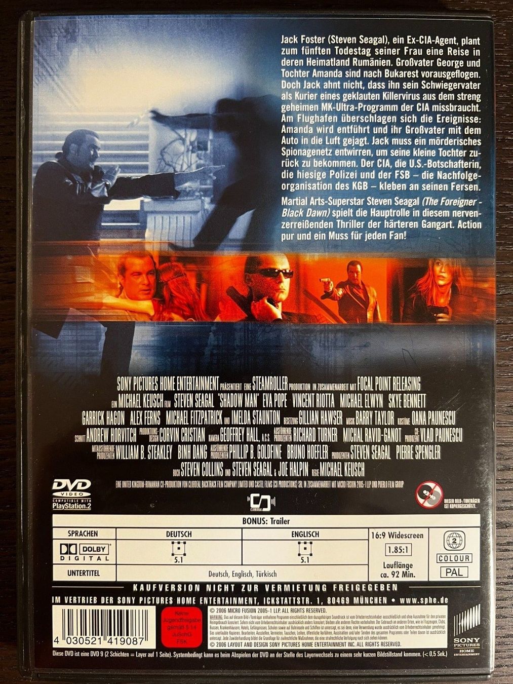 Alle DVDs: Shadow Mann - Kurier des Todes – Gebraucht aus Zürich von FilmFreunde 1