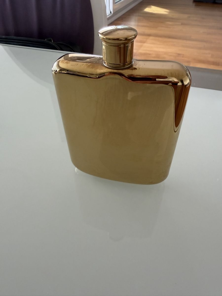 Altro: Flachmann Metall Goldfarben gebraucht – Usato da Oetwil a.d. Limmat venduto da Koha64 1