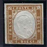 Königreich Sardinien 1855/63 10 Centesimi