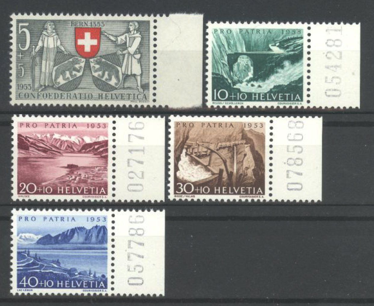 Tutti i francobolli: 1953, Pro Patria ** – Usato da Willisau venduto da Vollstempel
