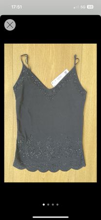 Paillettenbesetztes Top, S