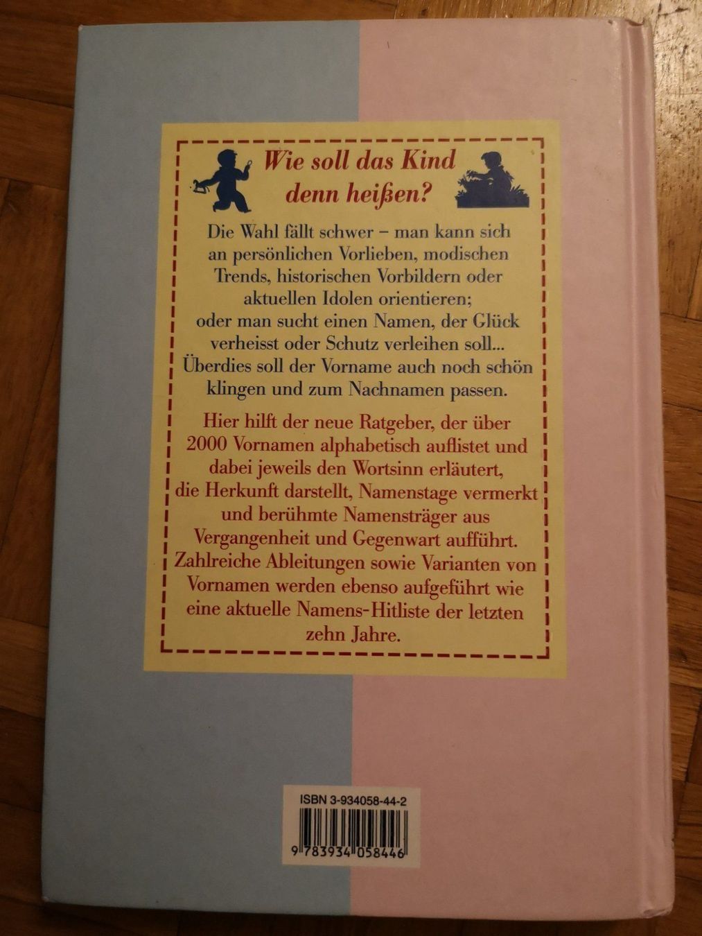 Bücher: Vornamensbuch – Gebraucht aus Basel von grandfamily 1