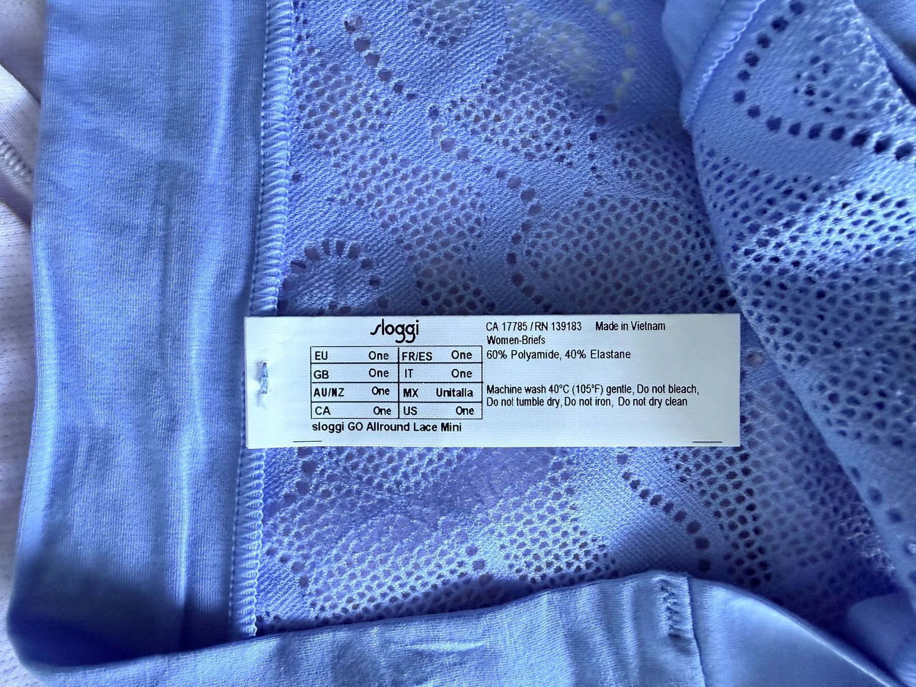 Sloggi Sonstige Unterwäsche: SLOGGI, Mini Go Allround, One Size, 2 Stk.  Helllila/-blau – Neu und originalverpackt aus Rudolfstetten von gst_g7xl 2