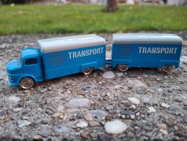 Vintage MERCEDES LKW Lastwagen mit Anhänger, LEGO