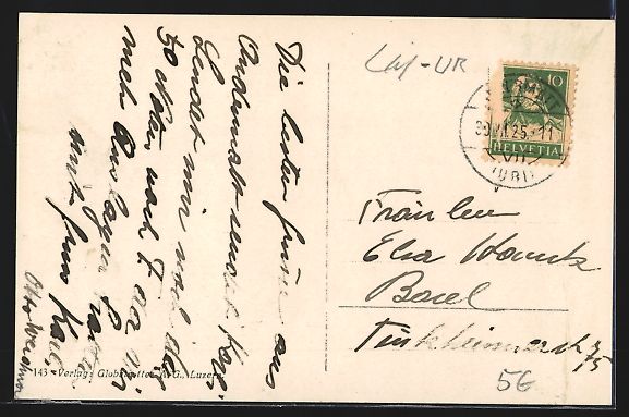 Cartoline postali: AK Andermatt, Kaserne, 1925 – Usato da Berlin venduto da bartko-reher 1