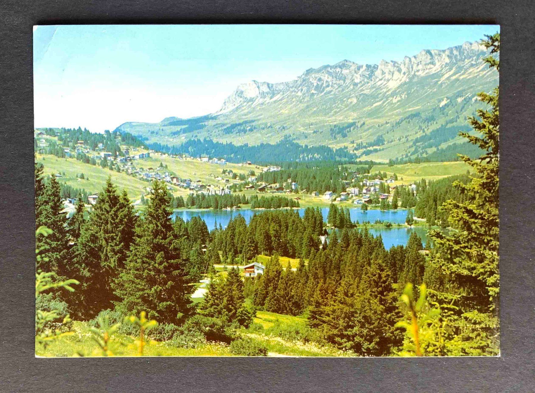 Cartoline postali: AK Valbella Lenzerheide mit Churerjoch – Usato da Goldau venduto da artelier1