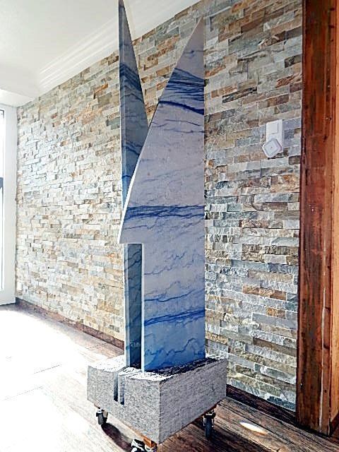 Sculture & Statue: Stein Skulptur Azul Macaubas Einzelstück – Nuovo (secondo la descrizione) da Hittnau venduto da Silvio50