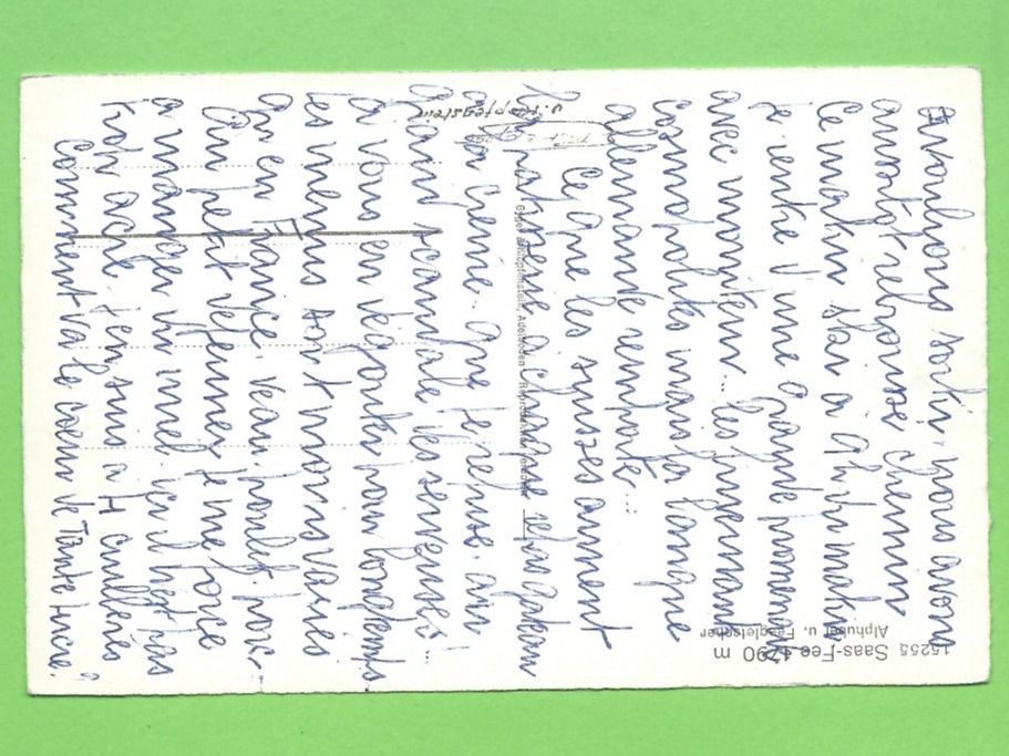Cartoline postali: Saas-Fee, Alphubel u. Feegletscher – Usato da Zürich venduto da t24_de 1