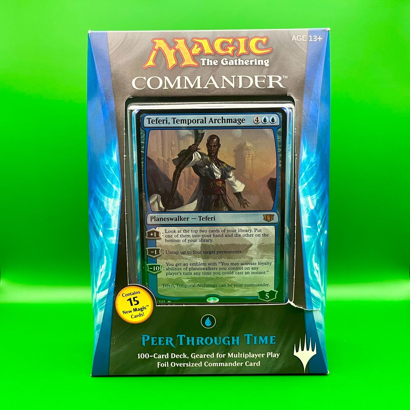 Magic The Gathering Carte collezionabili: Commander 2014: "Peer Through Time" Deck (Blue) - MTG – Nuovo e nell'imballaggio originale da Thun venduto da greenmonkey