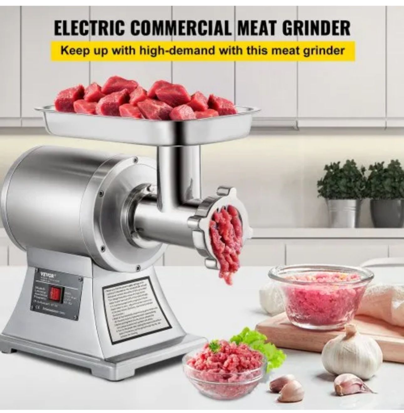 Küchengeräte: Elektrischer Fleischwolf 850 W Hackfleisch Maschine 150 kg – Neu und originalverpackt aus Amriswil von JaJa-Express 1
