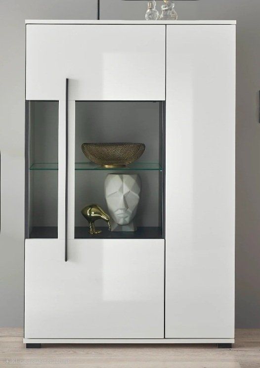 Tischset: Wohnzimmer-Einrichtung mit weißen Hochglanzmöbeln – Gebraucht aus Schleitheim von Kleo76 6