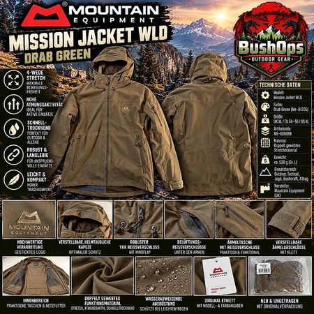 Mountain Equipment Mission Jacket WLD  Drab Green  XL