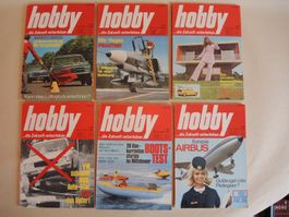 Lot 6 Stk. hobby Zeitschrift 1969 Technik Revue Magazin