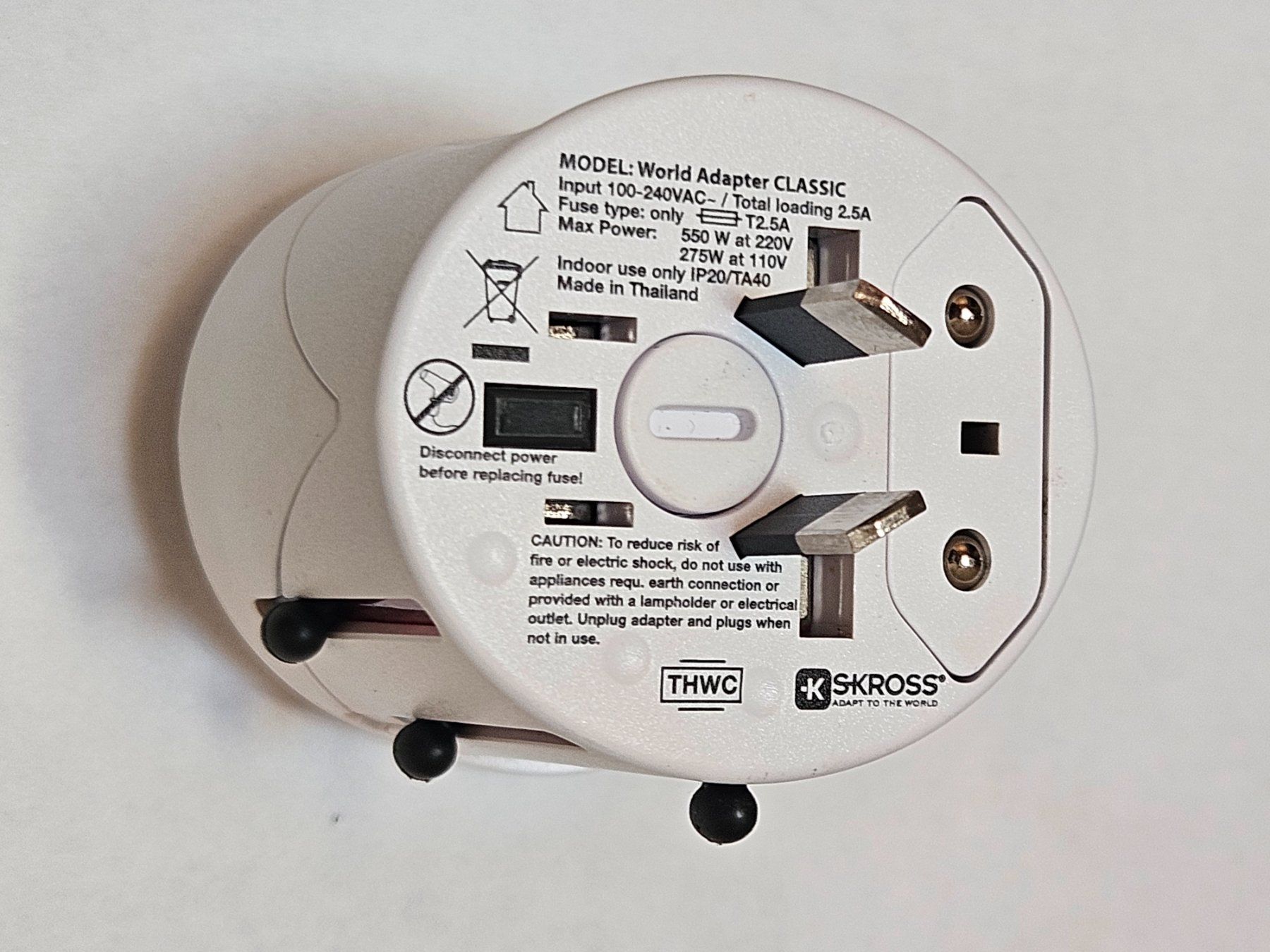 SKROSS Laufwerke & Adapter: Reisestecker SKROSS World Adapter Classic – Gebraucht aus Münchwilen AG von pel_y9jx 4