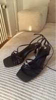 Sandalen schwarz Riemchen Grösse 39 peneuwertig