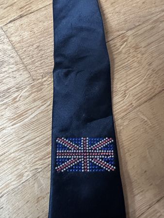 Krawatte England  Glitzer 