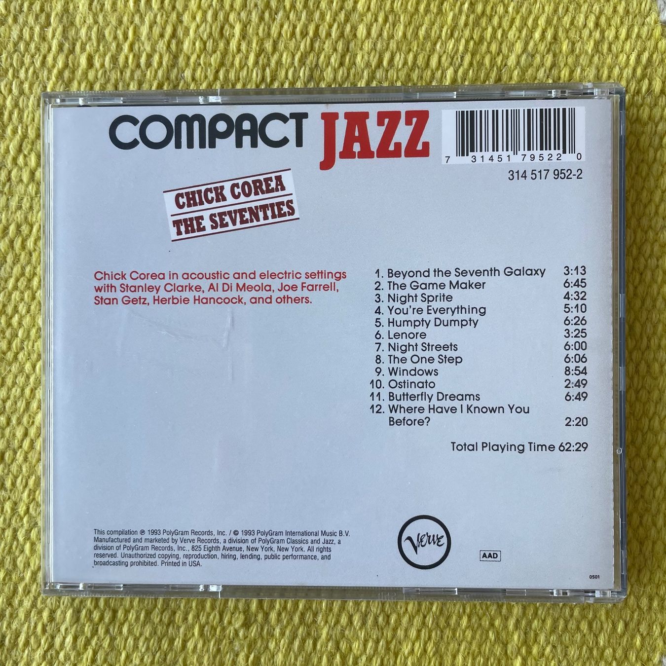 CD: CHICK COREA-THE SEVENTIES – Usato da Rorschacherberg venduto da CD-Roli 1
