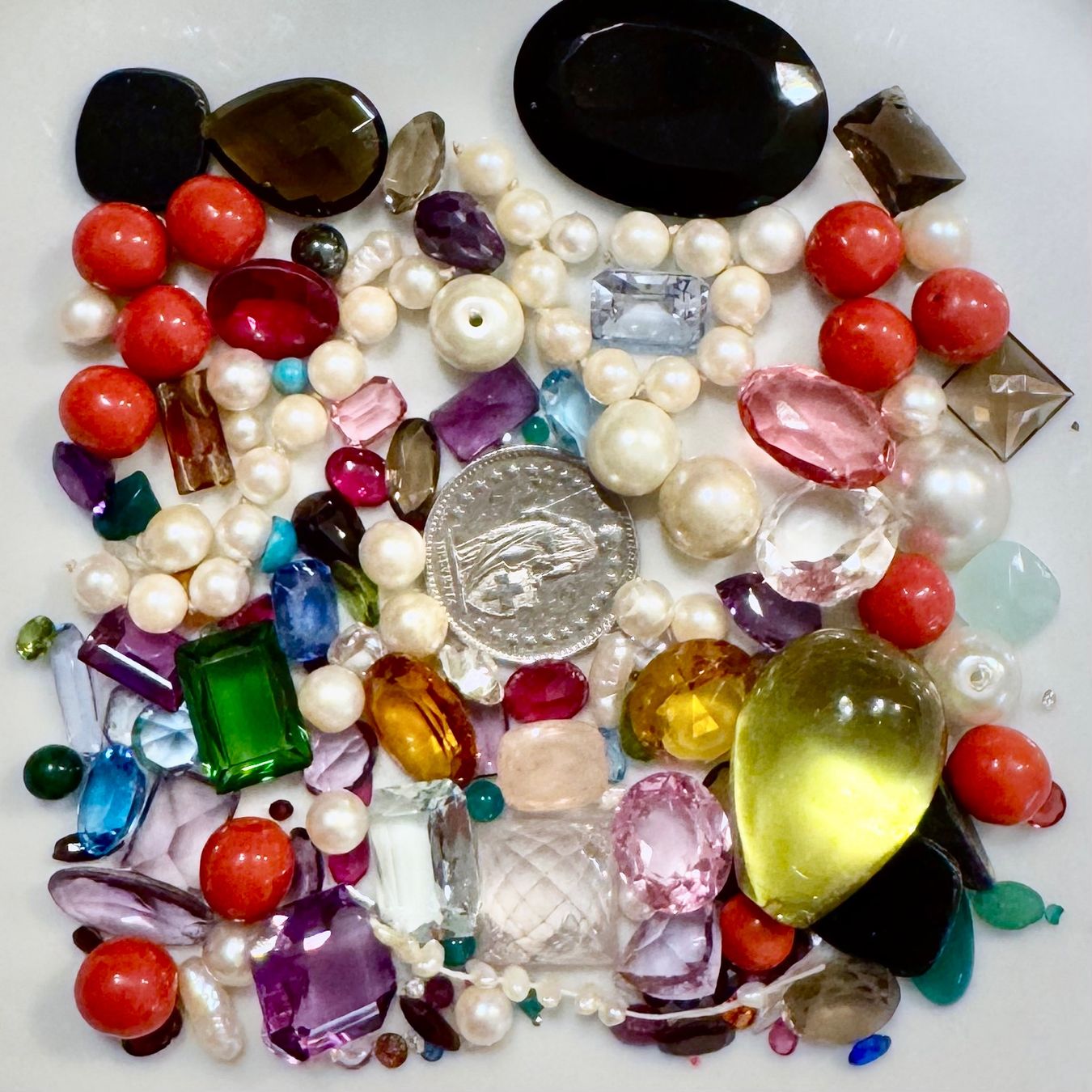 Pietre preziose: MIX EDELSTEINE, SCHMUCKSTEINE TOTAL ca. 500ct – Usato da Confignon venduto da The-Gem-Wizard 3