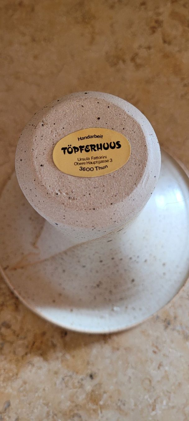 Vasen & Gefässe: getöpferte Blumenvase vom Töpferhaus Thun – Gebraucht aus Hondrich von Ebro01 2