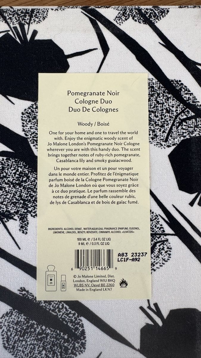 Jo Malone Profumi & Eau de Toilette: Jo Malone Pomegranate Noir Parfüm Set – Nuovo e nell'imballaggio originale da Dinhard venduto da emi_6jdk 2